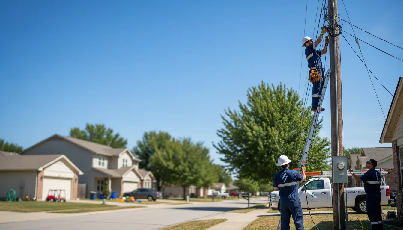 Residential electrician providing installation services in Stendal, IN